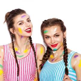 200 Pieces No-metal Hair Elastics Hair Ties Ponytail Holders Hair Bands (2 Mm, Glitter Multicolor)