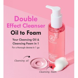 CELEFIT Double Effect Cleanser Oil to Foam Korean Cleansing Oil Makeup Remover Foaming Facial Cleanser | Makeup Remover Oil to Foam Cleanser Face Wash for Women & Men | Travel Size Face Wash (1.05oz)