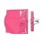 Pink Dust-proof Wig Storage Bag with Hanger - Portable Hair Extensions Bag