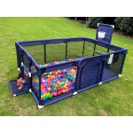 Gaorui Large Kids Baby Ball Pit - Portable Indoor Outdoor Baby Playpen Toddlers Children Safety Play Yard Fun Activities Popular Toys (Not Includes Balls) (Blue)