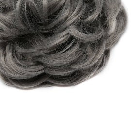 Benehair Hair Bun Hairpiece Scrunchy Updo Hair Pieces Fluffy Scrunchies Donut Hairpiece Synthetic Curly Wavy Messy Chignons With Elastic Rubber Band Dark Grey-Thicker 2pcs 70g Benehair Hair Bun Hairpiece Scrunchy Updo Hair Pieces Fluffy Scrunchies Donut Hairpiece Synthetic Curly Wavy Messy Chignons With Elastic Rubber Band Dark Grey-Thicker 2pcs 70g