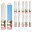 RONRONS 12 Pieces Pencil Lip Gloss Tubes, Empty Mini Pencil Shaped Lip Gloss Tubes Containers Clear Lip Balm Tube Plastic Refillable Bottle for Women Girls Gifts, 5ml