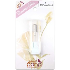 PANA Professional Pana Large Dome Top Barrel Carbide Bit 3/32 Shank Size (Fine, Silver)