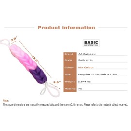 AARainbow 4 Packs Long Stretch Back Sponge with Rope Handles Back Scrubber Body Sponges for Bathing, Bath Shower Mesh Sponge Body Deep Cleaning for Men & Women (H-Gradient Color) AARainbow 4 Packs Long Stretch Back Sponge with Rope Handles Back Scrubber Body Sponges for Bathing, Bath Shower Mesh Sponge Body Deep Cleaning for Men & Women (H-Gradient Color)