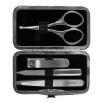 Kershaw Men\'s Stainless Steel Manicure Set, 4-Piece with Case (KMCURE), Regular