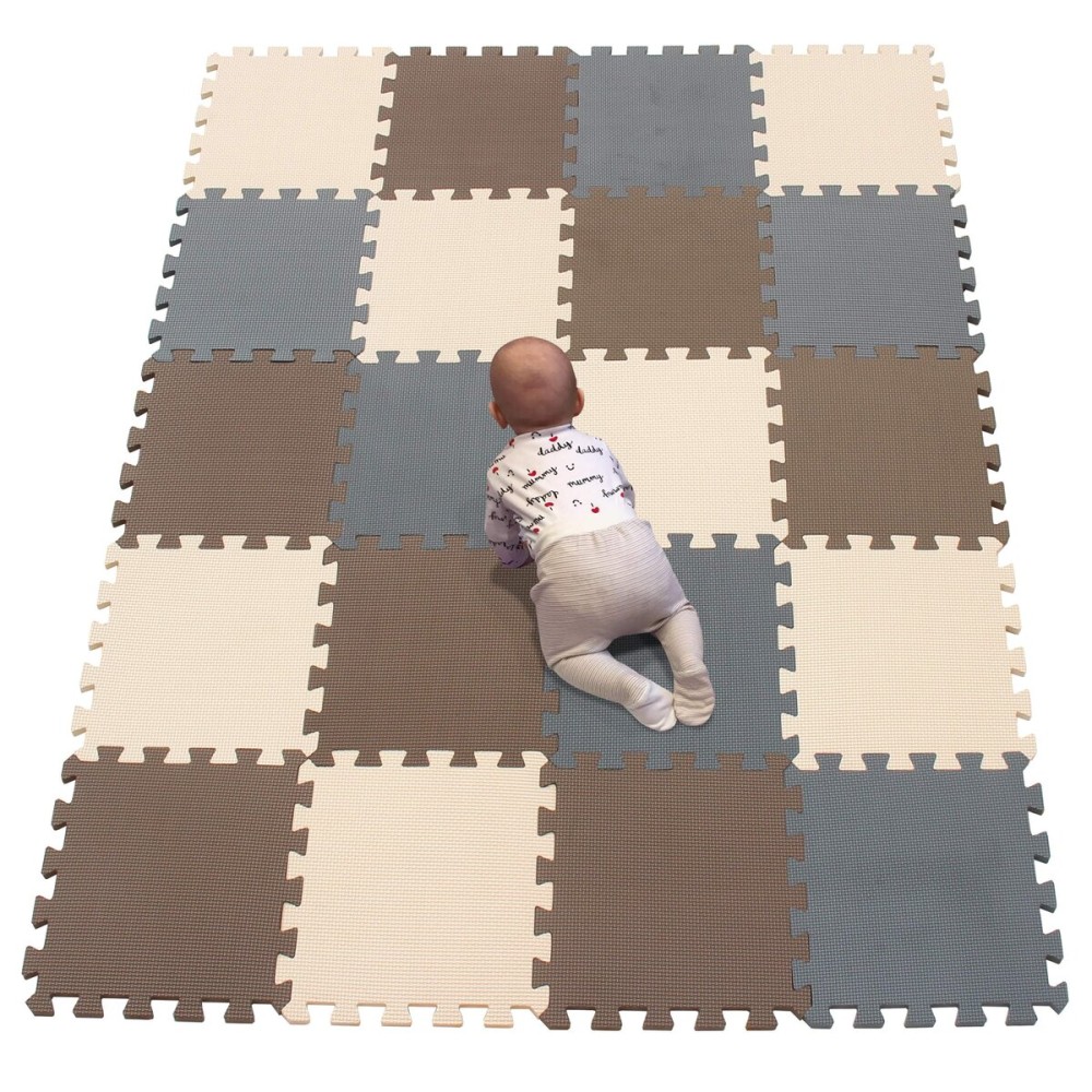 YIMINYUER 20 Tiles (30cm30cm1cm Each Tile) Baby Soft Puzzle Play Mats, Kids Thick EVA Foam Floor, Toddlers & Children\'s Soft Interlocking Mat R06R10R12G301020