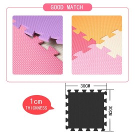 YIMINYUER 20 Tiles (30cm30cm1cm Each Tile) Baby Soft Puzzle Play Mats, Kids Thick EVA Foam Floor, Toddlers & Children\'s Soft Interlocking Mat R06R10R12G301020