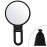 Aestivate Makeup Hand Mirror, Travel Handheld Mirror Double-Sided 360 Adjustable Cosmetic Hand Mirror Round Black