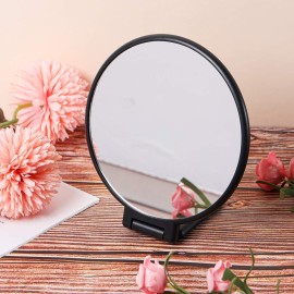 Aestivate Makeup Hand Mirror, Travel Handheld Mirror Double-Sided 360 Adjustable Cosmetic Hand Mirror Round Black Aestivate Makeup Hand Mirror, Travel Handheld Mirror Double-Sided 360 Adjustable Cosmetic Hand Mirror Round Black