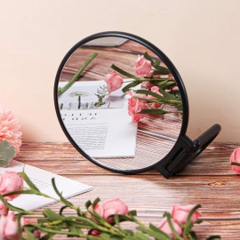 Aestivate Makeup Hand Mirror, Travel Handheld Mirror Double-Sided 360 Adjustable Cosmetic Hand Mirror Round Black Aestivate Makeup Hand Mirror, Travel Handheld Mirror Double-Sided 360 Adjustable Cosmetic Hand Mirror Round Black
