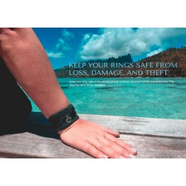 RingHero Wristband with Secure Zipper | Discretely Protect Wedding Ring at The Gym, Sports or Work | Stylish and Patented Wristband Ring Holder/Bracelet | Prevent Loss, Theft, Stays on Your Wrist