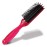 BS Anti Static Hairbrush [Made in Japan] 7 Row Curly Hair Brush for Styling, Blow-Drying, and Detangling, Static Free Hair Brushes for Women (Pink)