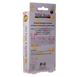 Michel Mercier The Girlie Scented Detangler Brush - Painless Kids Hair Brush for Shiny Hair - Thick and Curly Hair - Candy Apple - Purple-Pink - 1 pc Michel Mercier The Girlie Scented Detangler Brush - Painless Kids Hair Brush for Shiny Hair - Thick and Curly Hair - Candy Apple - Purple-Pink - 1 pc