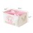 INough Pink Basket Elephant Storage Bins for Kids, Gift Box for Baby,Collapsible Storage Basket for Toys Clothes,Fabric Laundry Baskets for Baby/Kids/Nursery Room (Medium, Pink Elephant)