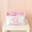 INough Pink Basket Elephant Storage Bins for Kids, Gift Box for Baby,Collapsible Storage Basket for Toys Clothes,Fabric Laundry Baskets for Baby/Kids/Nursery Room (Medium, Pink Elephant)