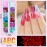 LoveOurHome 4 Boxes Holographic Nail Glitters Sequins Set Iridescent Heart Alphabet Letter Star Chunky Glitter Flakes Acrylic Nail Art Tips Stickers Decorations for Craft/Resin Art/Makeup