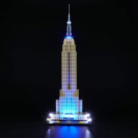 Briksmax Led Lighting Kit for Architecture Empire State Building - Compatible with Lego 21046 Building Blocks Model- Not Include The Lego Set