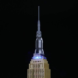 Briksmax Led Lighting Kit for Architecture Empire State Building - Compatible with Lego 21046 Building Blocks Model- Not Include The Lego Set