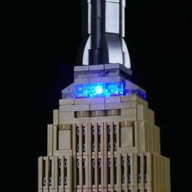 Briksmax Led Lighting Kit for Architecture Empire State Building - Compatible with Lego 21046 Building Blocks Model- Not Include The Lego Set