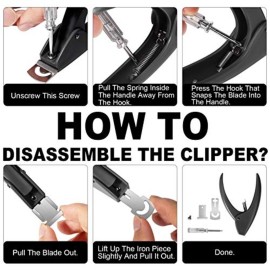 Nail Tip Clipper Edge Cutter Artificial Acrylic Fake False Trimmer Manicure Pedicure Stainless Steel Nail Trimmer Sharp Stainless Steel Blade Clip Tool Nail Beauty Design DIY Use Nail Art Black