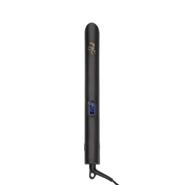 Luxe Digital Hair Straightener 1 Ceramic Flat Iron For Professional Styling.30 Minute Auto Shut-off, Dual voltage 110/240, Led Temperature Indicator, for Straighten, Curl or Wave. (BLACK)