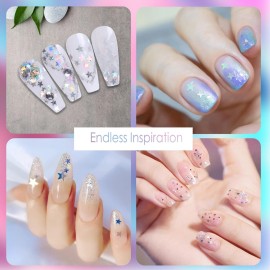 Laza 10g Stars Glitter Confetti Sparkle Shiny Holographic Micro Five-Angle Star False Nail Sequins Acrylic Paillettes for DIY Crafts Nail Art Decoration Party Face Body Make Up - Holographic Star Laza 10g Stars Glitter Confetti Sparkle Shiny Holographic Micro Five-Angle Star False Nail Sequins Acrylic Paillettes for DIY Crafts Nail Art Decoration Party Face Body Make Up - Holographic Star