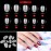 Sethexy Short Oval False Nails 500Pcs 10Sizes Full Cover Acrylic Nail Tips for Art Nail Design (Natural)