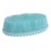DNC Exfoliating Silicone Body Scrubber Shower Bath Body Brush loofah Easy to Clean, Lathers Well, Eco Friendly, Long Lasting (Blue