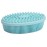 DNC Exfoliating Silicone Body Scrubber Shower Bath Body Brush loofah Easy to Clean, Lathers Well, Eco Friendly, Long Lasting (Blue