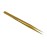 Tvoip 2 Pcs Gold Stainless Steel Tweezers for Eyelash Extensions, Straight and Curved Tip Tweezers Nippers, False Lash Application Tools
