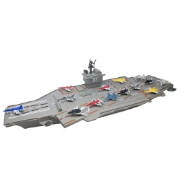 30 Inch Aircraft Carrier with Sound Effects and Light Up Runway (14 Fighter Jets)