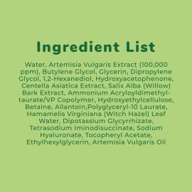 FACETORY K Beauty Face Mask Skin Care - ARTEMISIA REFRESHING RELIEF Sheet Mask with Artemesia Plant Extract | Soothes Redness & Breakouts (10 Pack)