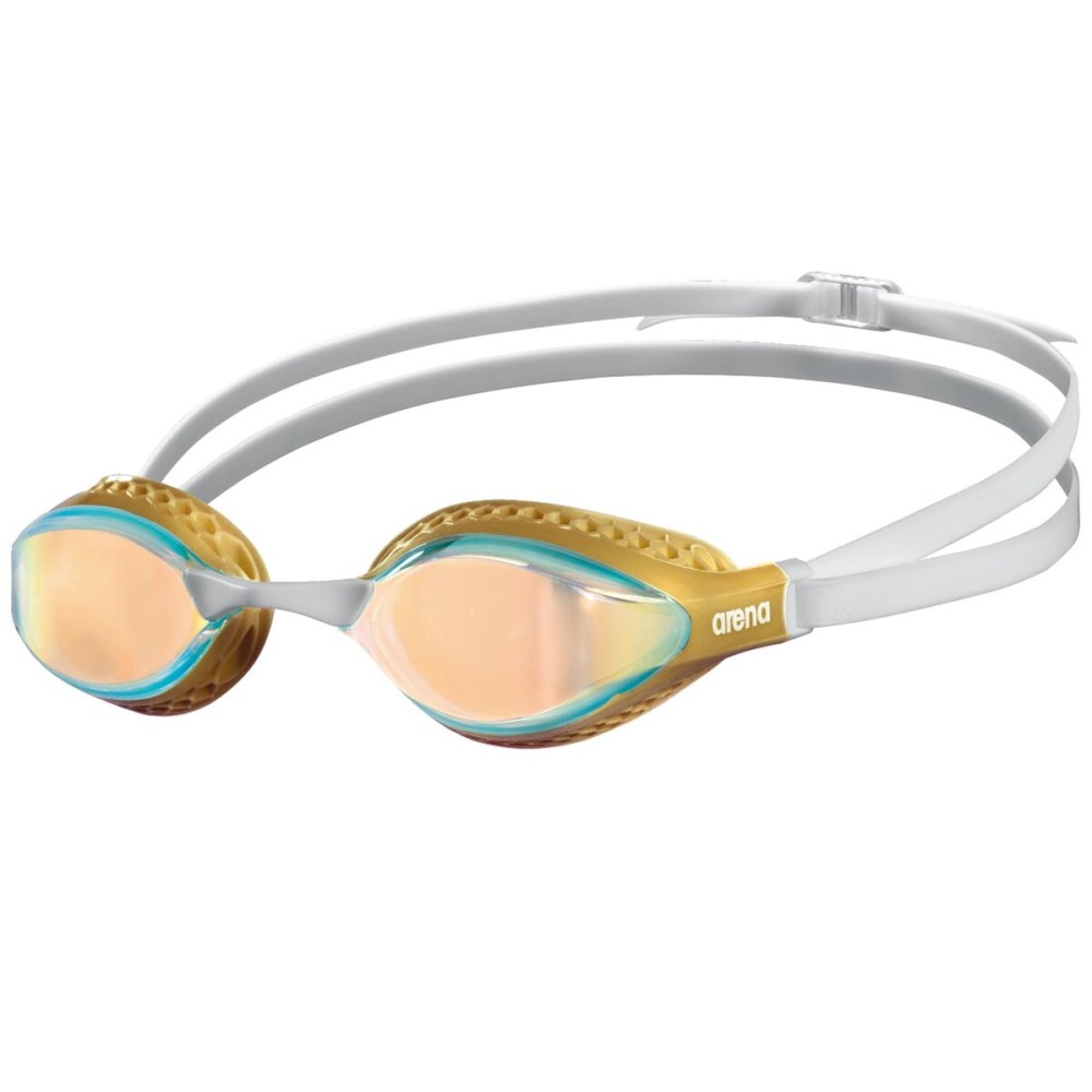 ARENA Unisex Adult Air-Speed Anti-Fog Racing Swim Goggles for Men and Women Special Air Seals Technology Mirror Lens, Yellow Copper/Gold ARENA Unisex Adult Air-Speed Anti-Fog Racing Swim Goggles for Men and Women Special Air Seals Technology Mirror Lens, Yellow Copper/Gold