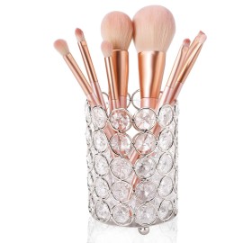 ShellKingdom Makeup Brush Holder, Clear Crystal Diamond Cosmetic Brush Storage Organizer Holder, Candle Holder for Wedding Christmas Birthdays Gifts Home Office Decor Dresser ShellKingdom Makeup Brush Holder, Clear Crystal Diamond Cosmetic Brush Storage Organizer Holder, Candle Holder for Wedding Christmas Birthdays Gifts Home Office Decor Dresser