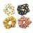 Fodattm 4PCS Elastic Hair Scrunchies Hair Bands Hair Ties Scrunchy Hair Rope Ponytail Holder for Women (Pineapple pattern)
