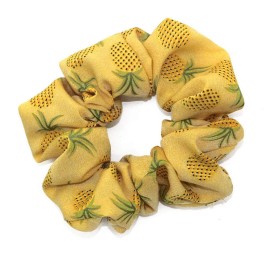 Fodattm 4PCS Elastic Hair Scrunchies Hair Bands Hair Ties Scrunchy Hair Rope Ponytail Holder for Women (Pineapple pattern)