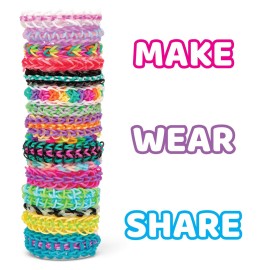 Rainbow Loom MEGA Combo Set, Features 7000+ Colorful Rubber Bands, 2 step-by-step Bracelet Instructions, Organizer Case, Great Gift for Kids 7+ to Promote Fine Motor Skills