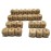 104pcs Square Wood Alphabet Beads 12MM Natural Beech Wooden Letter Beads for Jewelry Making DIY Beads Necklace (Wood Letter 104pcs)