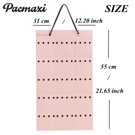 Baby Headband Organizer,Headband Holder for Baby Girl, Large Capacity Hair Bows Clips Hanging Organizer (Pink)