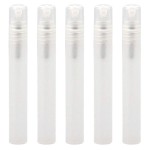 Linwnil 10ml 0.34 oz Frosted Plastic Tube Empty Refillable Perfume Bottles Spray for Travel and Gift,Mini Portable pen (10)