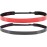 Hipsy Regular Size, Women\'s Adjustable NO Slip Skinny Tech Sport Headband 2pk Multi Packs (Black & Red 2pk)