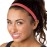 Hipsy Regular Size, Women\'s Adjustable NO Slip Skinny Tech Sport Headband 2pk Multi Packs (Black & Red 2pk)