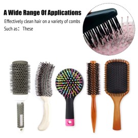 Hair Brush Cleaner Tool,Comb Cleaning hairbrush, for Removing Hair and Debris, Black