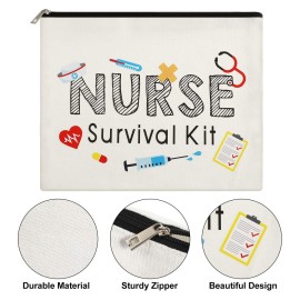 2 Packs Nurse Survival Kit Cosmetic Bag Funny Makeup Bag Nurse Gift for Women, Nursing Student, Nurse Practitioner, Nurse Appreciation Week Gift Travel Bag 2 Packs Nurse Survival Kit Cosmetic Bag Funny Makeup Bag Nurse Gift for Women, Nursing Student, Nurse Practitioner, Nurse Appreciation Week Gift Travel Bag