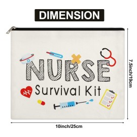 2 Packs Nurse Survival Kit Cosmetic Bag Funny Makeup Bag Nurse Gift for Women, Nursing Student, Nurse Practitioner, Nurse Appreciation Week Gift Travel Bag 2 Packs Nurse Survival Kit Cosmetic Bag Funny Makeup Bag Nurse Gift for Women, Nursing Student, Nurse Practitioner, Nurse Appreciation Week Gift Travel Bag