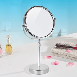 Nicesail Makeup Mirror Tabletop 8 Inch Double-Sided with 7X Magnification, Magnifying Mirror with Pedestal for Shaving Mirror, Height Adjustable Mirror for Makeup, Chrome Finish (8 Inch, 7X) Nicesail Makeup Mirror Tabletop 8 Inch Double-Sided with 7X Magnification, Magnifying Mirror with Pedestal for Shaving Mirror, Height Adjustable Mirror for Makeup, Chrome Finish (8 Inch, 7X)