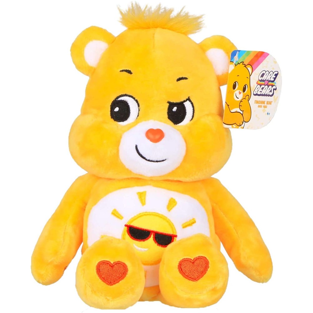 Care Bears 9 Fun Size Plush - Funshine Bear - Yellow Plushie for Ages 4+ - Stuffed Animal, Super Soft and Cuddly - Good for Girls and Boys, Employees, Collectors, Great Valentines Day Gift For Kids