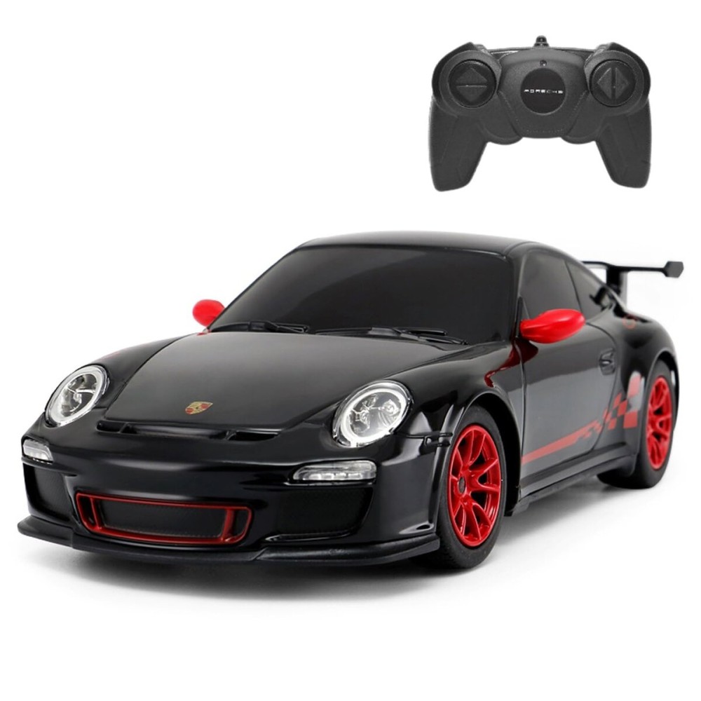 PowerTRC Radio Remote Control Car Porsche 911 GT3 RS Sports Car for Kids and Adults Age 6-12 Years 1:24 Scale (Black) Officially Licensed, Birthday Ideas