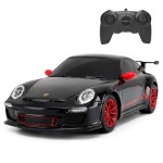 PowerTRC Radio Remote Control Car Porsche 911 GT3 RS Sports Car for Kids and Adults Age 6-12 Years 1:24 Scale (Black) Officially Licensed, Birthday Ideas