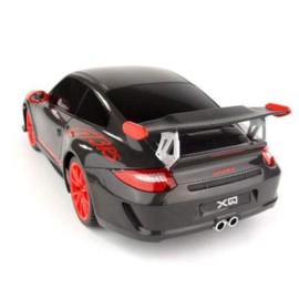 PowerTRC Radio Remote Control Car Porsche 911 GT3 RS Sports Car for Kids and Adults Age 6-12 Years 1:24 Scale (Black) Officially Licensed, Birthday Ideas